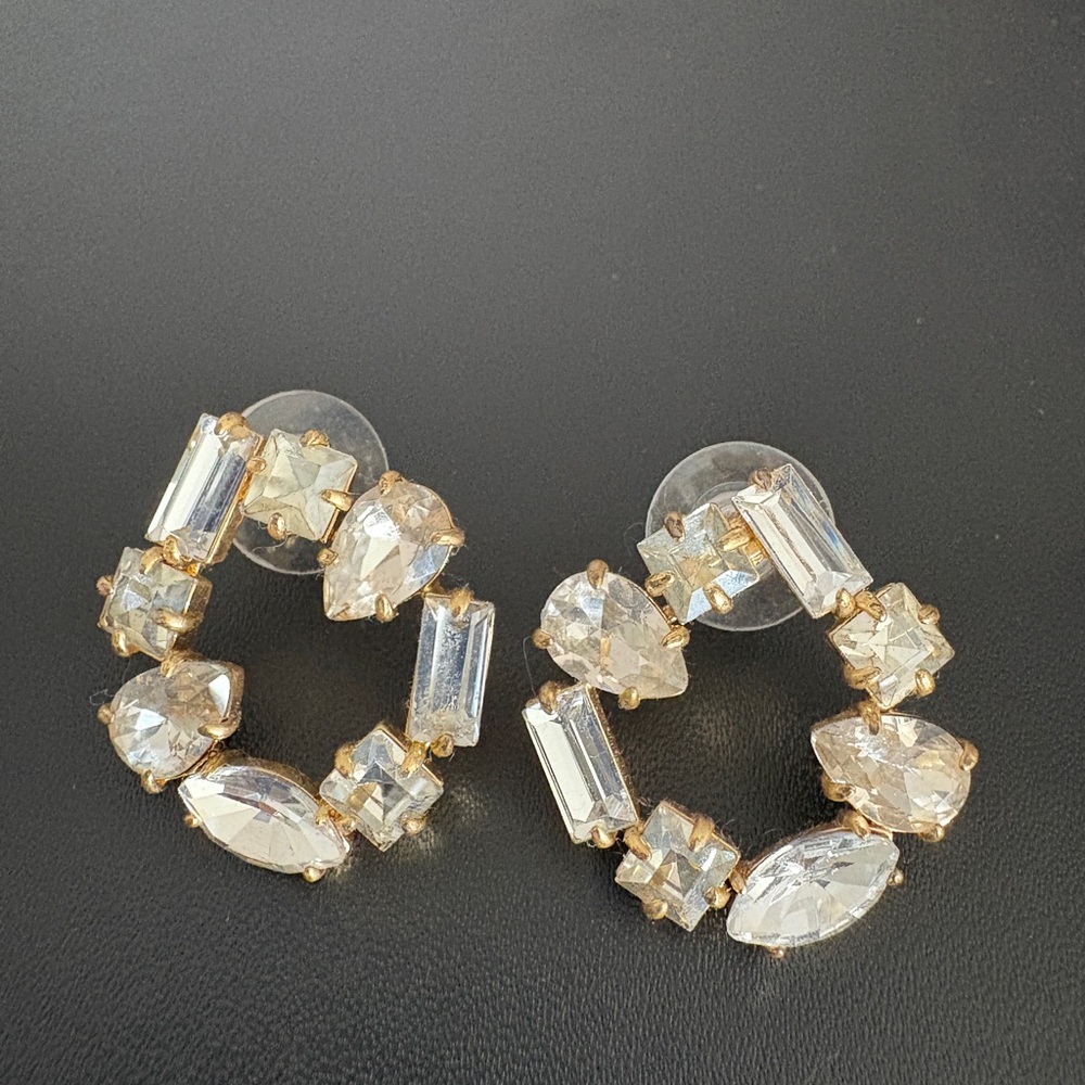 J. Crew Gold Geometric Earrings